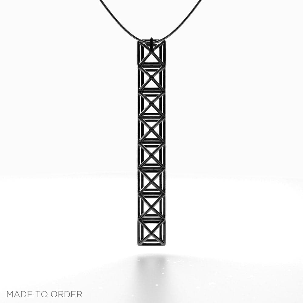 C_Punk _ Black Pendant Necklace