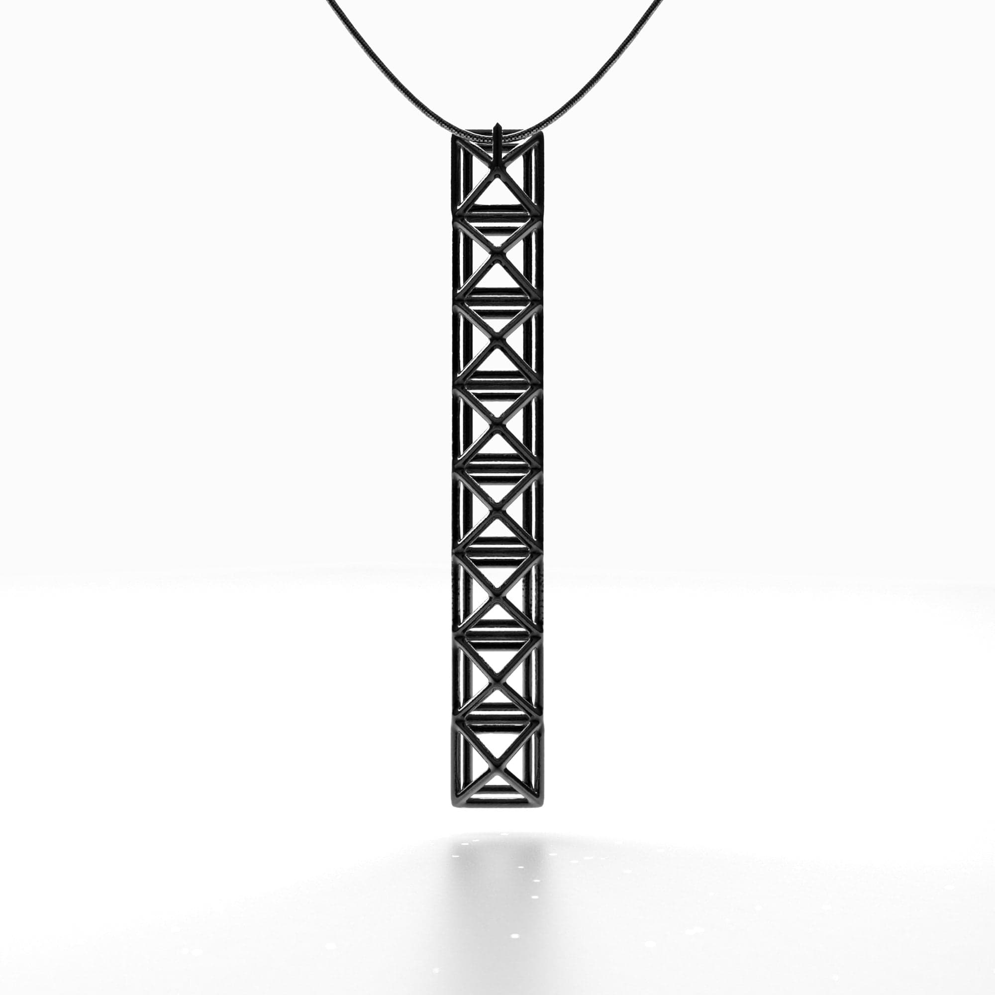 C_Punk _ Black Pendant Necklace